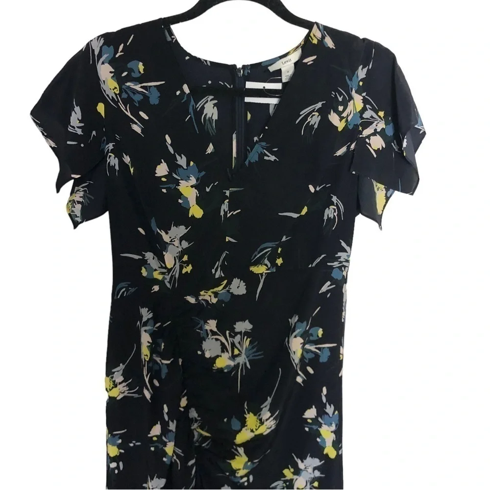 NWT Lewit Nordstrom Marlow Dress in Navy Night Floral